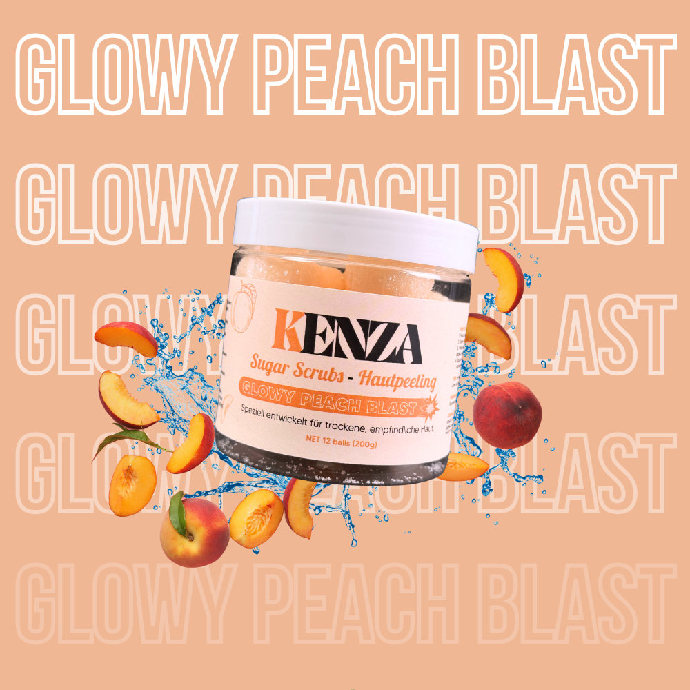 KENZA Glow Set – Peelinghandschuh + Bodypeeling für glatte Haut